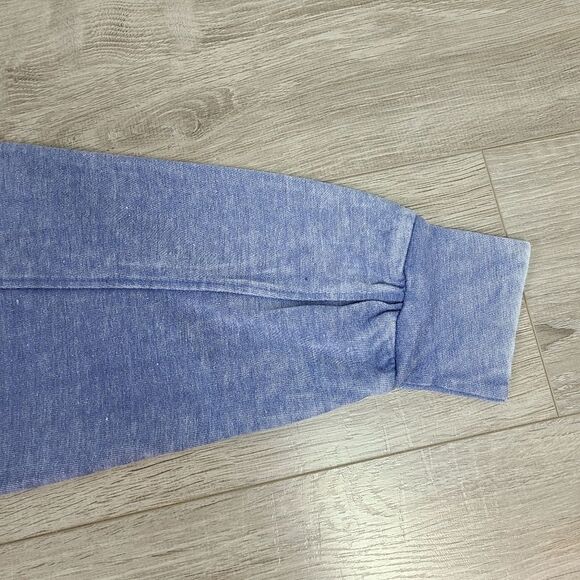 LULU'S Favorite Trend Washed Blue Cropped Pullover Sweatshirt XL - Picture 12 of 16